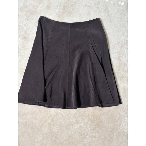 Jones NY Brown Micro Corduroy A Line Skirt 16 - Picture 1 of 6